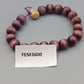 Elegantes Holzperlen Armband – Violett-Melierte Perlen