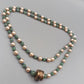 Elegante Perlenkette mit Steinperlen – Mehrfarbiges Design