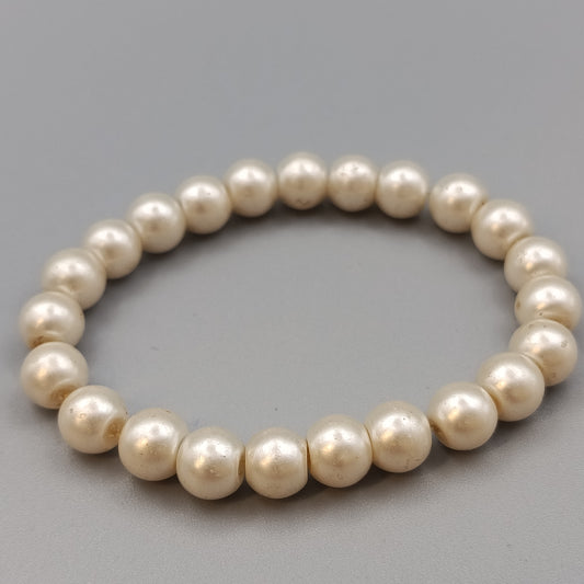 Klassisches Perlen Armband – Elastischer Perlenschmuck