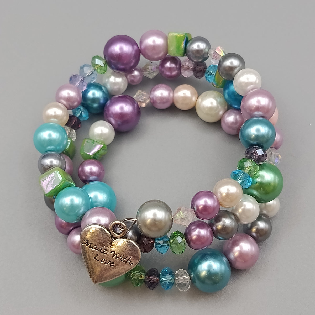 Bunte Perlenarmband – Mehrfarbiges Wickelarmband