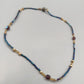 Elegante Glasperlen Kette – Design in Blau und Gold