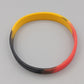 Elastisches Silikon Armband – Schwarz Rot Gelb