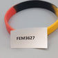 Elastisches Silikon Armband – Schwarz Rot Gelb