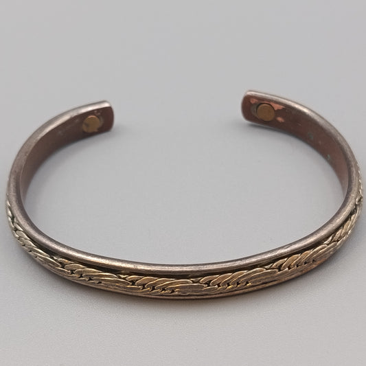 Massives Kupfer Magnetarmband – Antiker Armreif
