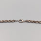 Elegante Kordelkette – Silberfarbene Kette in massiver Optik