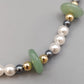 Elegante Perlenkette – Statement-Halskette mit Steinen