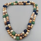 Elegante Perlenkette – Mehrfarbige Statement-Halskette