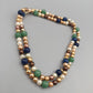 Elegante Perlenkette – Mehrfarbige Statement-Halskette