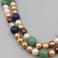 Elegante Perlenkette – Mehrfarbige Statement-Halskette