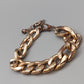 Elegantes goldfarbenes Armband – Markantes Gliederarmband