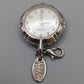 Elegante silberfarbene Damen Uhr – Anhängeruhr im Vintage Stil