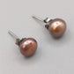 Elegante 925 Silber Perlen-Ohrstecker – Rosé Ohrschmuck