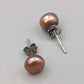Elegante 925 Silber Perlen-Ohrstecker – Rosé Ohrschmuck