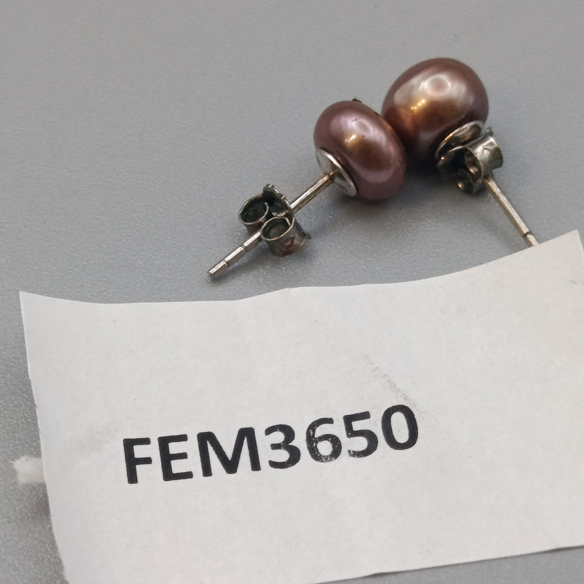 Elegante 925 Silber Perlen-Ohrstecker – Rosé Ohrschmuck