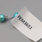 Elegante 925 Silber Perlen-Ohrstecker – Türkis