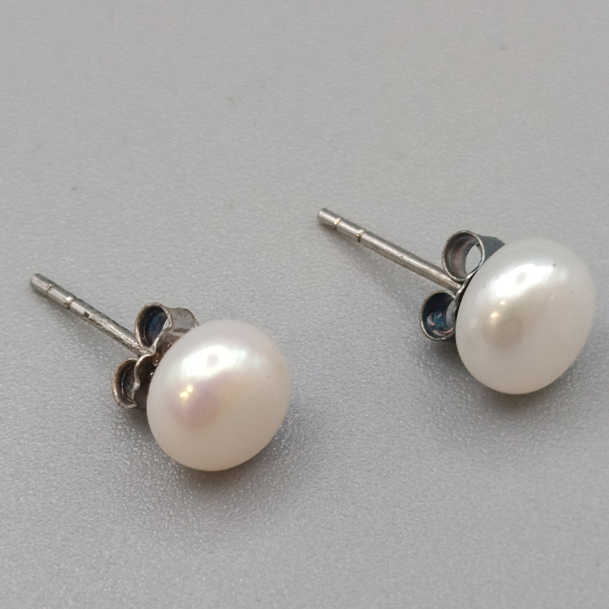 Elegante 925 Silber Perlen-Ohrstecker – Klassischer Ohrschmuck