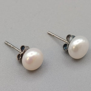 Elegante 925 Silber Perlen-Ohrstecker – Klassischer Ohrschmuck