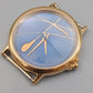 Elegante Damen Uhr – Blaues Zifferblatt mit Kunst