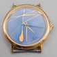 Elegante Damen Uhr – Blaues Zifferblatt mit Kunst