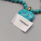 Elegante Türkis Stein Halskette mit Herz-Anhänger