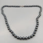Elegante Hämatit Perlen-Kette – Glänzender Steinschmuck