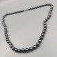 Elegante Hämatit Perlen-Kette – Glänzender Steinschmuck