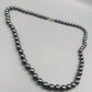 Elegante Hämatit Perlen-Kette – Glänzender Steinschmuck