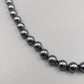 Elegante Hämatit Perlen-Kette – Glänzender Steinschmuck