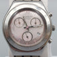Swatch Damen Uhr – Chronograph mit rosafarbenem Zifferblatt