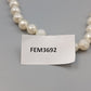 Klassische Perlenkette in Weiß – Vintage Design