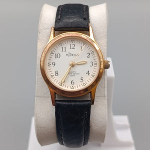 Elegante Mitron Damen Uhr – Vergoldetes Gehäuse