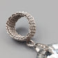 Großer Kristall Anhänger mit Netz-Öse – Eleganter Schmuck