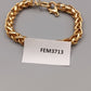 Elegantes Goldfarbenes Panzerarmband – Massives Design