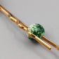 Haarnadel mit Strass und grüner Perle – Haarschmuck