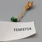 Haarnadel mit Strass und grüner Perle – Haarschmuck