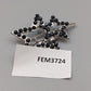 Glitzernde Stern Haarspange mit Strass – Elegant