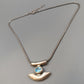 Elegante Designer Kette mit blauem Kristall – Modern