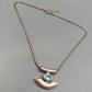 Elegante Designer Kette mit blauem Kristall – Modern