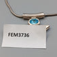 Elegante Designer Kette mit blauem Kristall – Modern