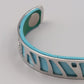 Elegantes Lederarmband – Türkis-Grünes Design mit Edelstahl