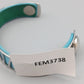 Elegantes Lederarmband – Türkis-Grünes Design mit Edelstahl