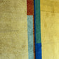 Indisches Gabbeh Teppich 2er Set Handgeknüpft Gelb Bunt 138x76 / 136x70 cm