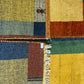 Indisches Gabbeh Teppich 2er Set Handgeknüpft Gelb Bunt 138x76 / 136x70 cm