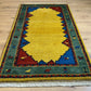 Indischer Gabbeh Orientteppich Handgeknüpft Bunt Gestreift 140x70 cm