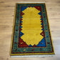 Indischer Gabbeh Orientteppich Handgeknüpft Bunt Gestreift 140x70 cm