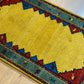 Indischer Gabbeh Orientteppich Handgeknüpft Bunt Gestreift 140x70 cm