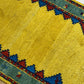 Indischer Gabbeh Orientteppich Handgeknüpft Bunt Gestreift 140x70 cm