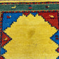 Indischer Gabbeh Orientteppich Handgeknüpft Bunt Gestreift 140x70 cm