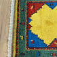 Indischer Gabbeh Orientteppich Handgeknüpft Bunt Gestreift 140x70 cm