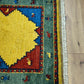 Indischer Gabbeh Orientteppich Handgeknüpft Bunt Gestreift 140x70 cm